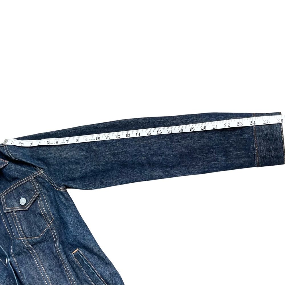 Vintage Jean Shop Jacket Selvedge Denim Trucker NYC - Picture 14 of 16